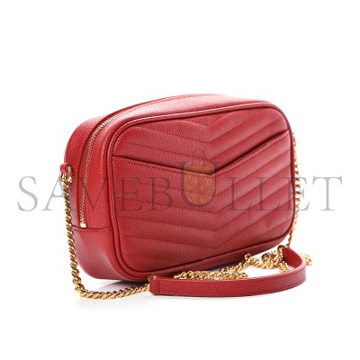 YSL LOU MINI BAG IN MATELASSÉ GRAIN DE POUDRE EMBOSSED LEATHER 6125791GF076008 (19*10.5*5cm)